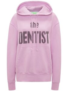 JW Anderson hoodie en coton à imprimé graphique - Violet