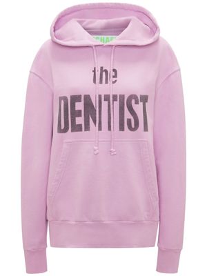 JW Anderson hoodie en coton à imprimé graphique - Violet