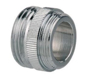 Kirchhoff Messing overgangsstuk, chroom, 3/4"ET x M24ET - 989327255