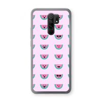 Smiley watermeloenprint: Xiaomi Redmi 9 Transparant Hoesje