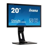 iiyama ProLite B2083HSD - 20 inch - 1600x900 - DVI - VGA - Zwart