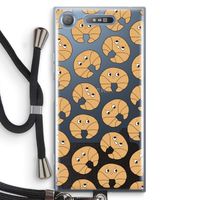 Croissant: Sony Xperia XZ1 Transparant Hoesje met koord