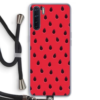 Watermelon: Oppo A91 Transparant Hoesje met koord