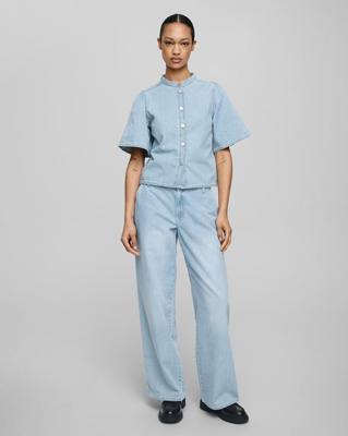 MSCH Ingrid Lis Wide Jeans | Light wash