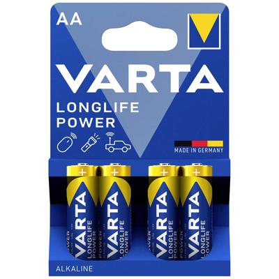 Varta LONGLIFE Power AA Bli 4 AA batterij (penlite) Alkaline 2.96 Ah 1.5 V 4 stuk(s)