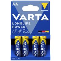 Varta LONGLIFE Power AA Bli 4 AA batterij (penlite) Alkaline 2.96 Ah 1.5 V 4 stuk(s)