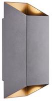 Nordlux Wandlamp Nico vierkant 2x GU10 antraciet IP54 - 4800919