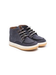 Pèpè bottines en cuir à lacets - Bleu