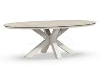 Tierra Outdoor Tuintafel Oblong Travertin 220x130cm