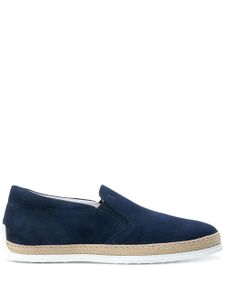 Tod's espadrilles à empiècements élastiqués - Bleu