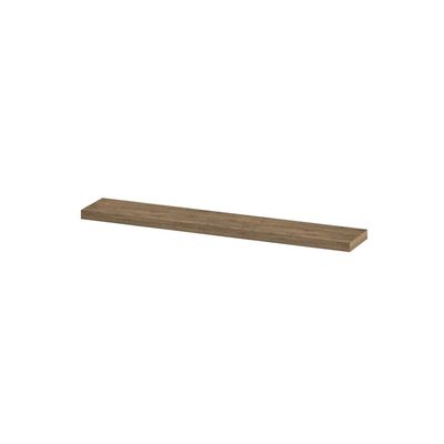 INK 20d wandplank - 120x20x3.5cm - voorzijde afgekant - tbv nis - MFC Naturel eiken 1258710