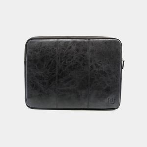 NEGOTIA Leren Laptophoes 13' Laptop Sleeve MacBook Pro Air Zwart