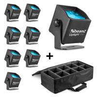 BeamZ 8x BBP44 verticale LED par + AC420 flightbag