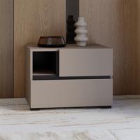Home365 Nachtkastje met Lades Crotone - Taupe