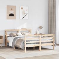 Bedframe zonder matras massief grenenhout 120x190 cm