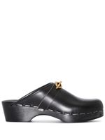 Saint Laurent mules Le Maillon 50 mm en cuir - Noir