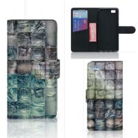Wallet Case met Pasjes Huawei Ascend P8 Lite Spijkerbroeken