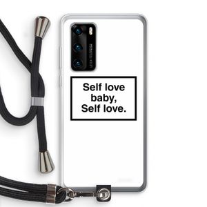 Self love: Huawei P40 Transparant Hoesje met koord