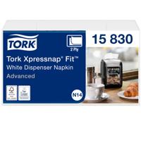 Servet Tork N14 Xpressnap Fit Advanced multifold 2-laags 213x165mm 720 vel wit 15830 | 6 stuks