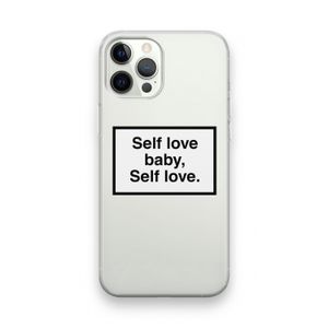 Self love: iPhone 12 Pro Transparant Hoesje