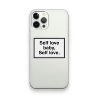 Self love: iPhone 12 Pro Transparant Hoesje