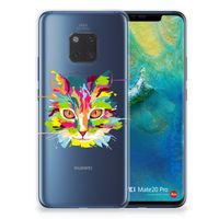 Huawei Mate 20 Pro Telefoonhoesje met Naam Cat Color - thumbnail