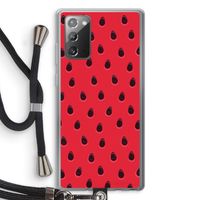 Watermelon: Samsung Galaxy Note 20 / Note 20 5G Transparant Hoesje met koord