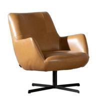 Bronx71 Fauteuil Stella draaibaar leer cognac