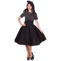 Darlene Collar Dress Black/White Polka-34 (NL)/ 8 (UK) | 15% korting