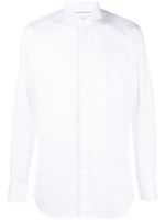 D4.0 chemise en coton à coupe cintrée - Blanc