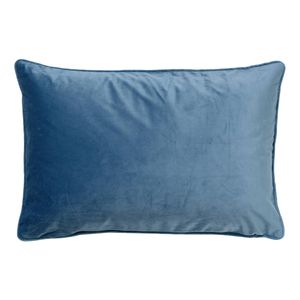 Dutch Decor - FINN - Kussenhoes 40x60 cm - velvet - effen kleur - Provincial Blue - lichtblauw