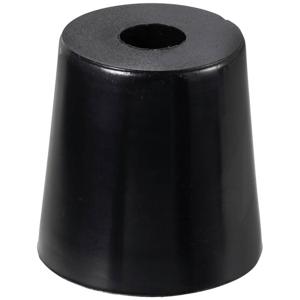 TRU COMPONENTS TC-11654340 Apparaatvoet Verschroefbaar, Rond Zwart (b x h) 50 mm x 50 mm 1 stuk(s)