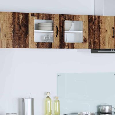 Keukenkast aan de muur Oud Hout 80 x 31 x 40 cm Bewerkt hout Keukenkast aan de muur Oud Hout 80 x 31 x 40 cm Bewerkt hout