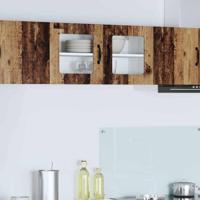 Keukenkast aan de muur Oud Hout 80 x 31 x 40 cm Bewerkt hout Keukenkast aan de muur Oud Hout 80 x 31 x 40 cm Bewerkt hout