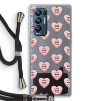 Chicks before dicks: Oppo Find X3 Neo Transparant Hoesje met koord
