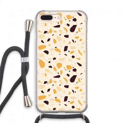 Terrazzo N°13: iPhone 7 PLUS Transparant Hoesje met koord