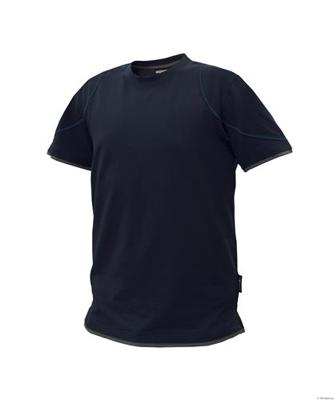 DASSY t-shirt kinetic marine/grijs s
