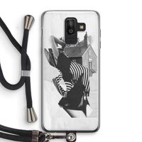 House: Samsung Galaxy J8 (2018) Transparant Hoesje met koord