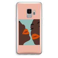 Orange lips: Samsung Galaxy S9 Transparant Hoesje