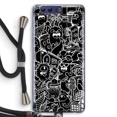 Vexx Black City : Honor 9 Transparant Hoesje met koord