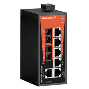 Weidmüller IE-SW-BL08T-6TX-2SC Unmanaged Fast Ethernet (10/100) Zwart, Oranje