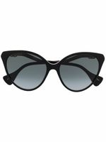 Gucci Eyewear lunettes de soleil à monture papillon oversize - Noir Gucci Eyewear lunettes de soleil à monture papillon oversize - Noir
