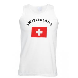 Tanktop met vlag Zwisterland print