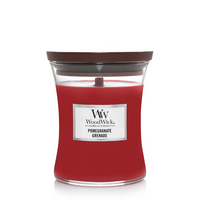 WoodWick Geurkaars Medium Pomegranate - 11 cm / ø 10 cm