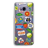 Fruitsticker: Samsung Galaxy S8 Transparant Hoesje - thumbnail