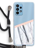A touch of peach: Samsung Galaxy A52 Transparant Hoesje met koord