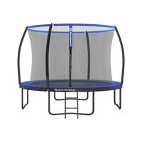 ronde tuintrampoline met veiligheidsnet, Zwart + Blauw / Ø 305 cm ronde tuintrampoline met veiligheidsnet, Zwart + Blauw / Ø 305 cm