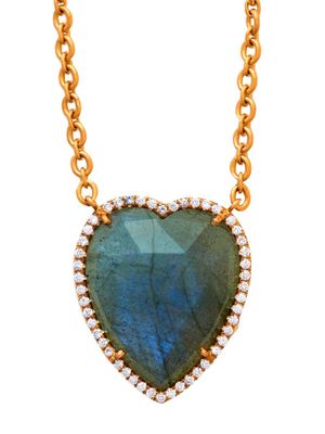Irene Neuwirth collier Love en or rose 18ct à pendentif serti de diamants
