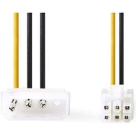 Nedis Interne Voedingskabel Molex Male - PCI Express Male 0,15 m