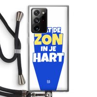 Laat de zon in je hart: Samsung Galaxy Note 20 Ultra / Note 20 Ultra 5G Transparant Hoesje met koord